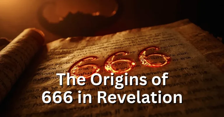 Ancient biblical manuscript with highlighted numbers 666 and 616, symbolizing the mystery of the Beast’s number in Revelation