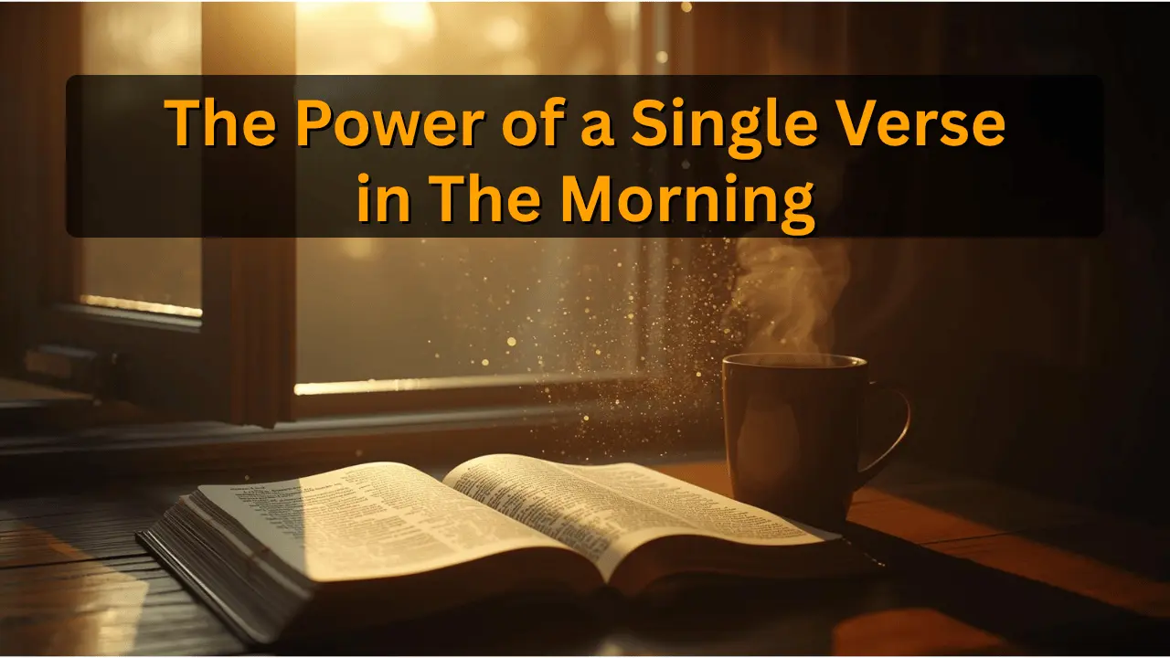 Open Bible and morning sunlight shining through a window, symbolizing daily spiritual renewal and inspiration.