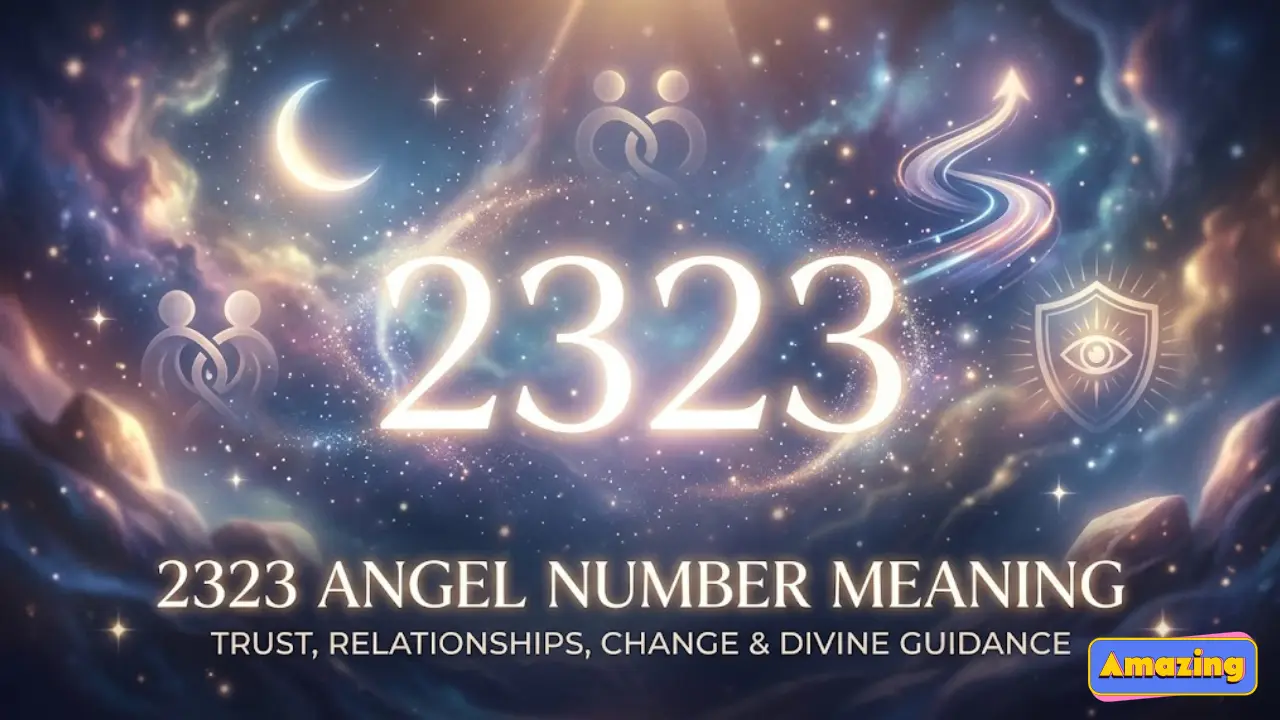 Seeing 2323 everywhere? This angel number is often linked with communication, trust, balance and emotional growth.
